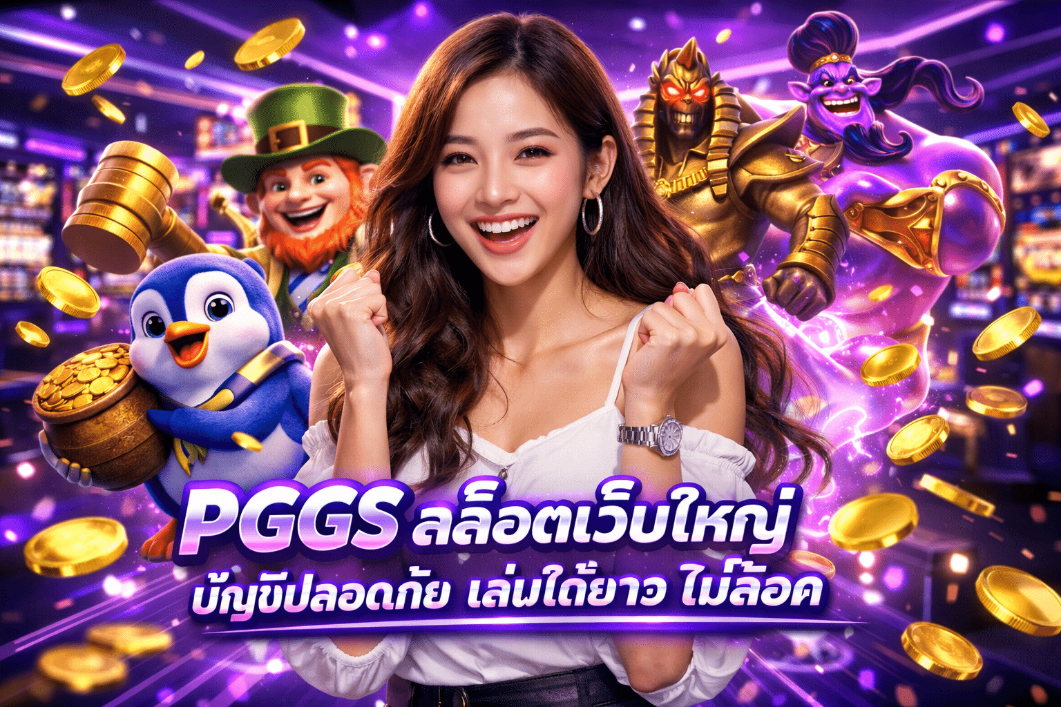 PGGS สล็อตเว็บใหญ่ บัญชีปลอดภัย เล่นได้ยาว ไม่ล็อค